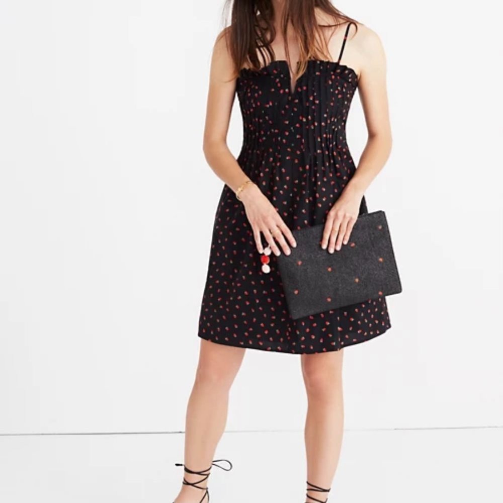 Madewell Strawberry Dress Black